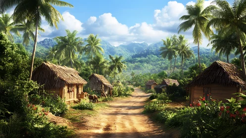 Emerald Valley Village Where Thatched Dreams Dot Mountain Horizons