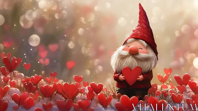 Gnome's Valentine Quest Through Heart Flower Paradise
