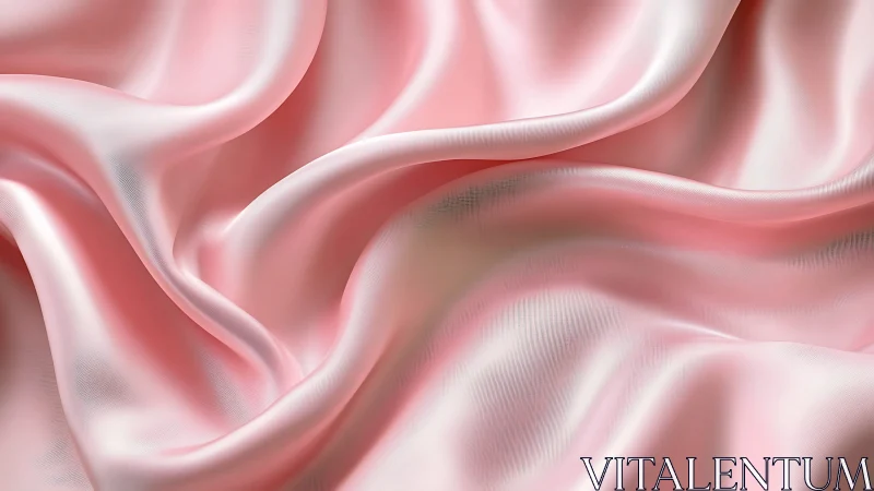 Soft pink satin folds glowing with gentle, cozy light.