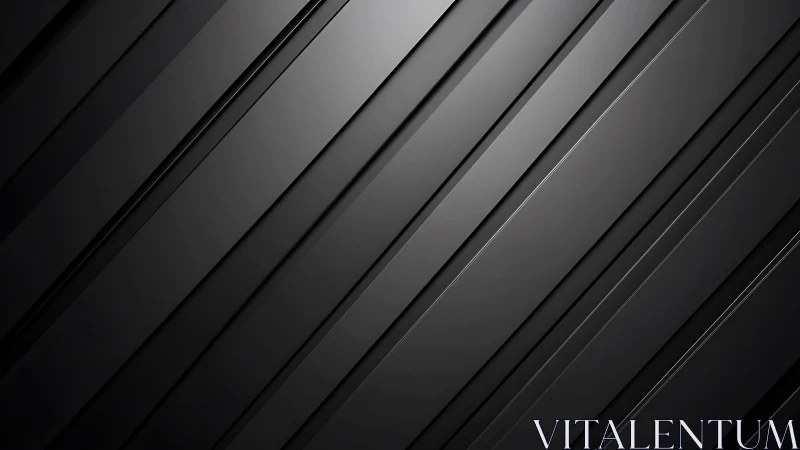 Black diagonal metallic panels create sleek modern depth.