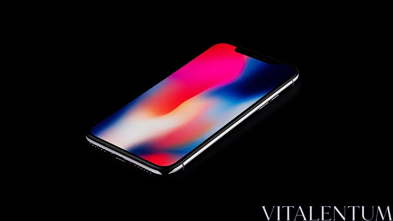 Premium Smartphone Showcase With Vibrant Gradient Display