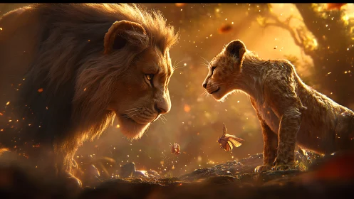 Paternal Felidae Interaction with Luminescent Atmospheric Particles.