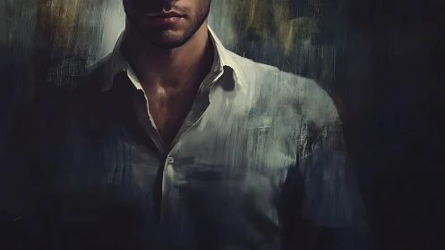 Half-lit collarbones broker a quiet deal with the dark