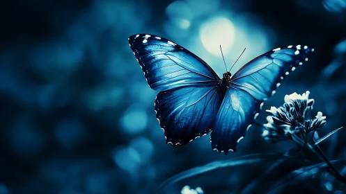 High contrast macro butterfly study with shallow depth of field
