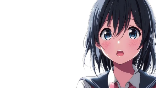 Wide-eyed confession hovers on the edge of her bright lips