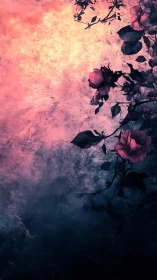 Blooming Through Twilight's Gentle Pink and Purple Hues