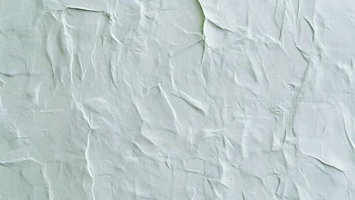 Crumpled pale surface shows irregular folds and soft shadows