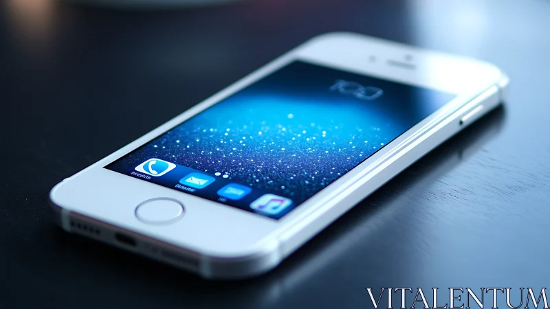 Luminous Portal: Smartphone Awakens Digital Dreams.