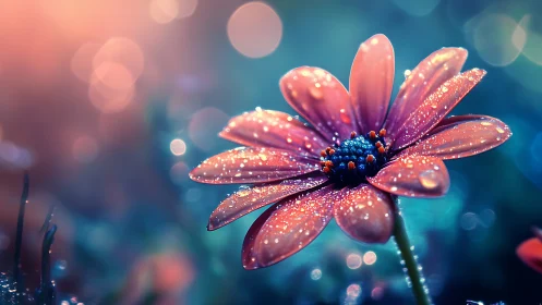 Dewdrop Daisy Dreams in Twilight Glow.