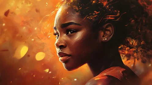 Volumetric portrait in ember-lit chromatic turbulence.