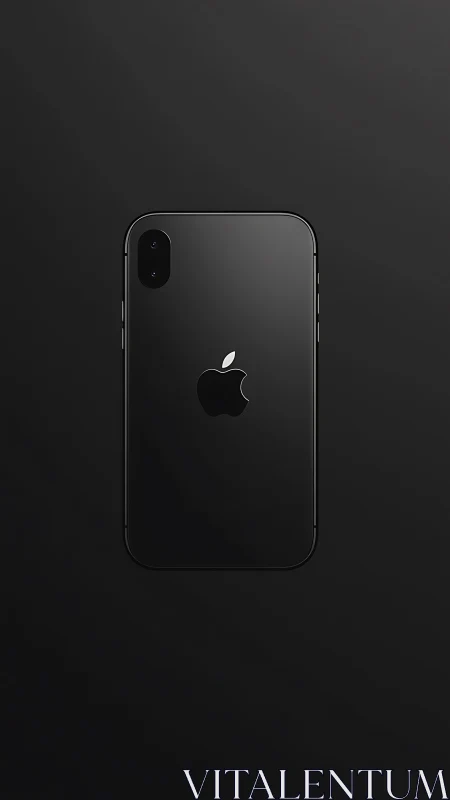 Black iPhone X Smartphone with Dual Camera Setup.