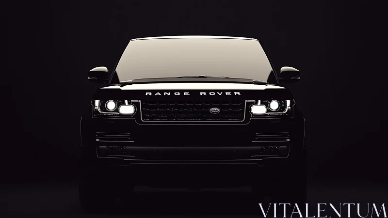 Midnight Range Rover prowling in cinematic shadowed silence.