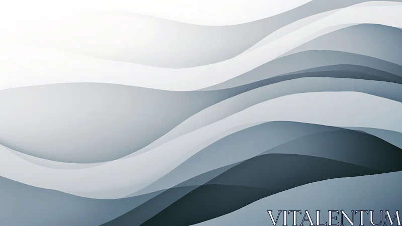 Layered grayscale wave strata with gradient tonal transitions.