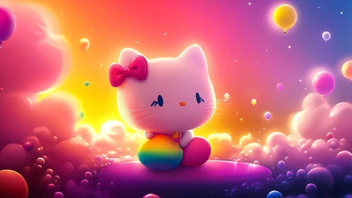 3D rendered character figure in surreal environment with atmospheric lighting