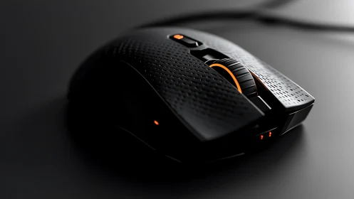 Gaming Mouse with Glowing Accents: Ergonomic Performance Design.