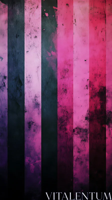 Velvet dusk stripes with grunge-streaked magenta glow.
