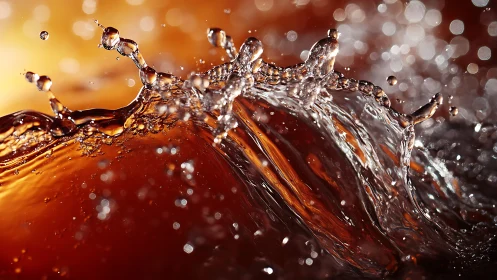 High speed macro splash captures dynamic liquid motion
