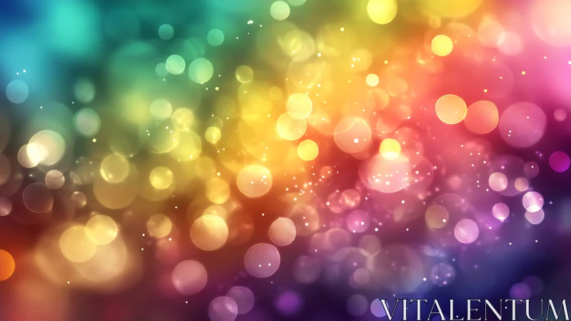 Chromatic bokeh field with layered luminous circles composition.