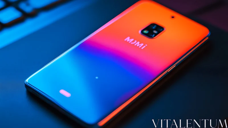 Vibrant Gradient Phone Glowing with Modern Tech Style.