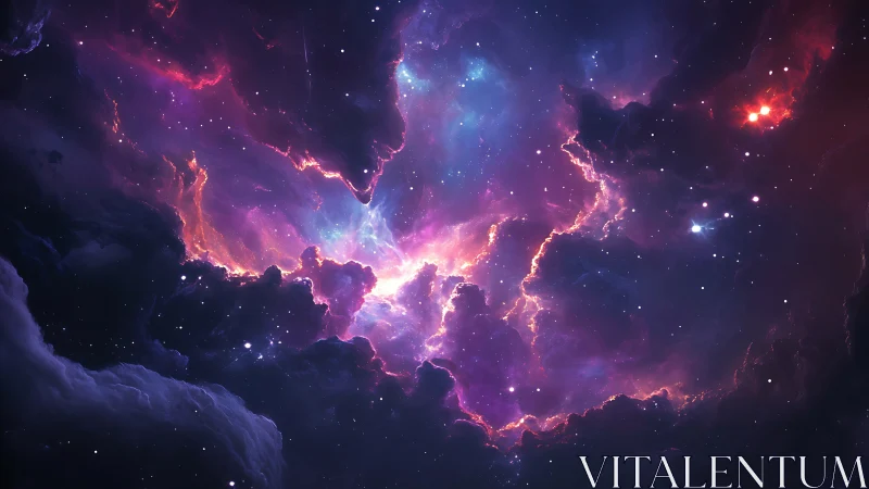 Nebula corset cinches starlight into a volcanic sky bloom