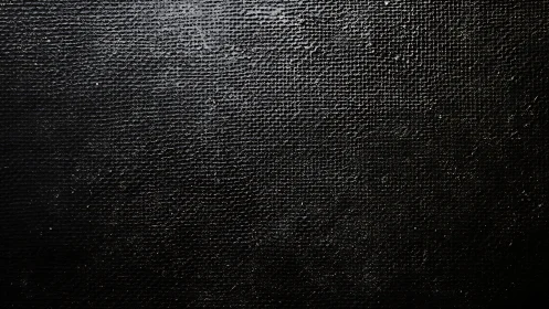Macro close-up captures textured black painted canvas surface