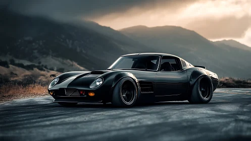 Midnight muscle prowls stormy mountain pass in molten chrome.