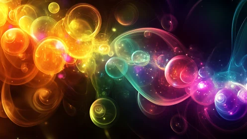 Prismatic bubble nebula swirling through luminous dreamspace.