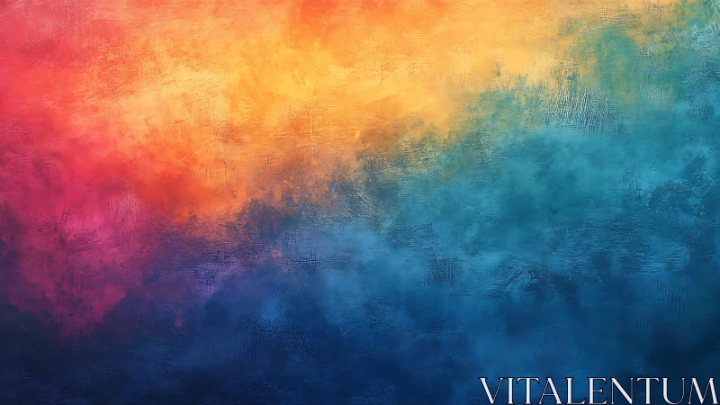 Gradient abstract field of textured warm and cool tones.