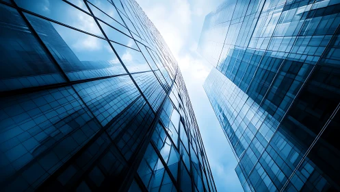 Skyward glass towers catching daylight and quiet dreams.