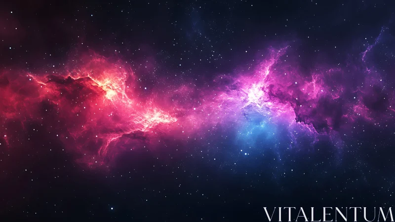 Stellar Ribbon Ignites the Night in Neon Cosmic Bloom.