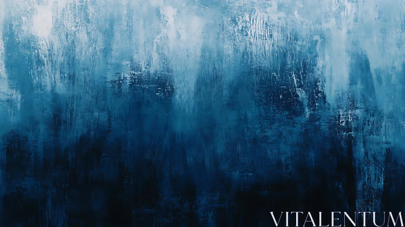 Blue textured abstract surface shows layered brush gradients