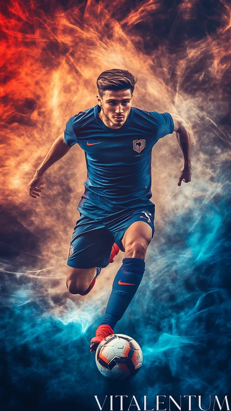 Firestorm forward dribbling through twin nebula smoke fields.