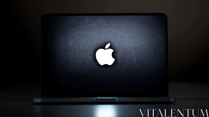 Sleek glowing laptop inviting quiet moments of creativity.