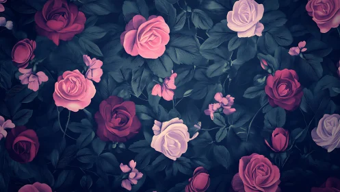 A Garden of Romance Blooms Beautifully Against Twilight