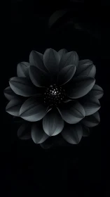 Shadow Bloom Unfolds Against Midnight Canvas