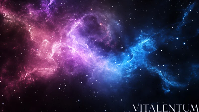 Bipolar emission nebula with magenta and cyan ionization fronts.