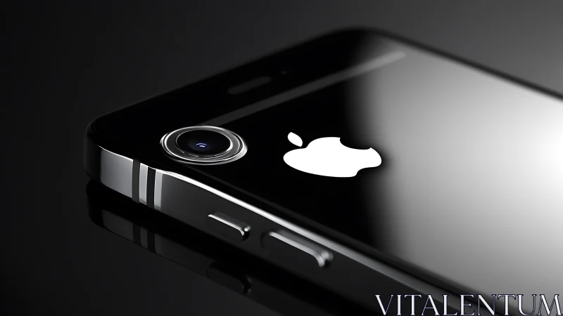 Sleek Black Icon: Modern Mobile Device Showcase in Minimalist Elegance.