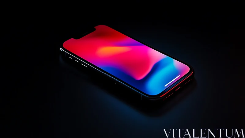 Liquid Rainbow Gleaming Through Glass: Neon Dreams on Black.