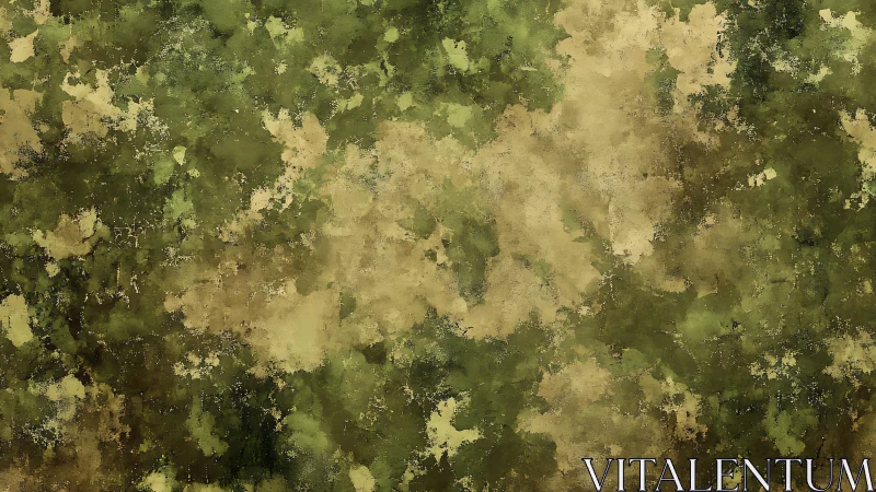 Green and beige abstract textured pattern background study.