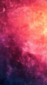 Granular nebula gradient with textured magenta to cyan dispersion