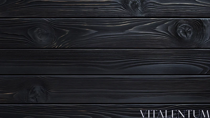 Charred black wood planks with subtle grain texture detail.