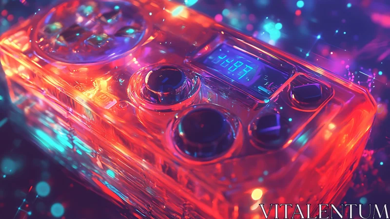 Neon dream console hums under crystal-clear arcade lights