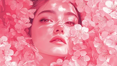 Soft blossom daydream with a petal-kissed portrait glow.