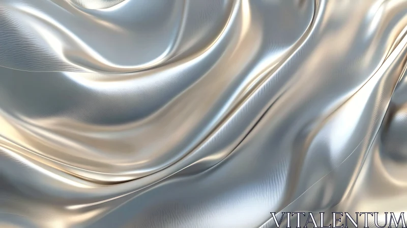 Specular metallic fabric folds exhibit smooth anisotropic highlights