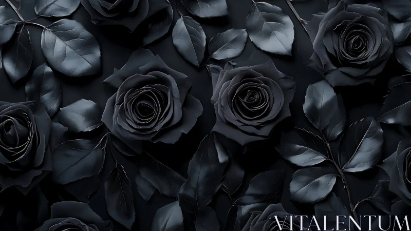 Monochromatic Rose Arrangement with Layered Petal Geometry and Sculptural Depth