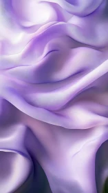Lilac silk folds render smooth flowing abstract texture.