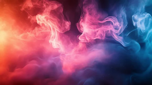 Nebulous dancers trade secrets where firelight meets tide