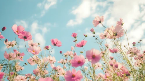 Cosmos Blossoms Dance Skyward.