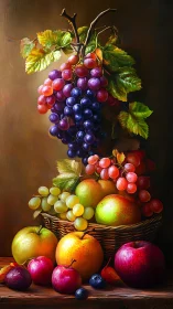 Still life composition studies volumetric fruit, gloss and texture