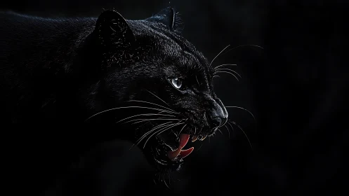 Felid Portrait with Dramatic Backlighting: Volumetric Studio Rendering Analysis